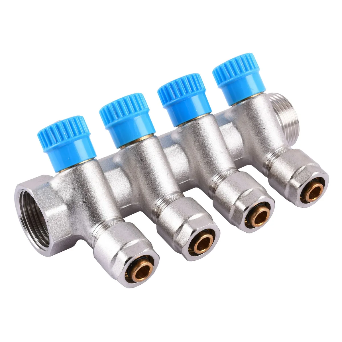 Колектор 1Gx1/2×16 - 4-ою (під 35 *) з перекриттям (NM-1016), CRISTAL