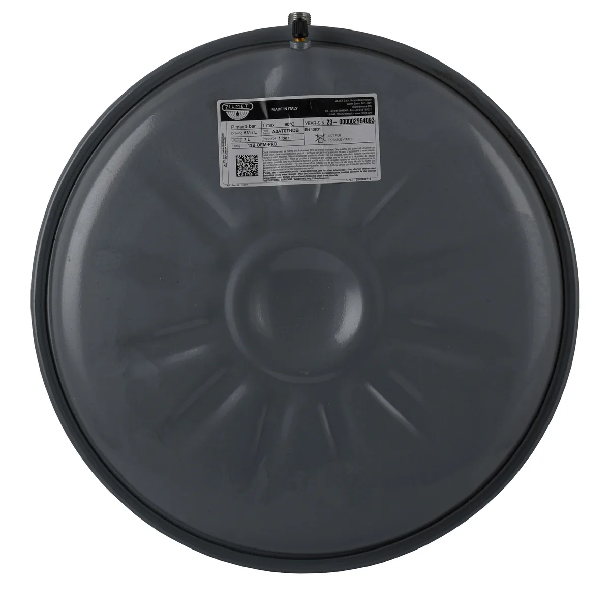 Бак Zilmet oem-pro для монтажу в котли плоский Арт. 531. 3bar рифлений