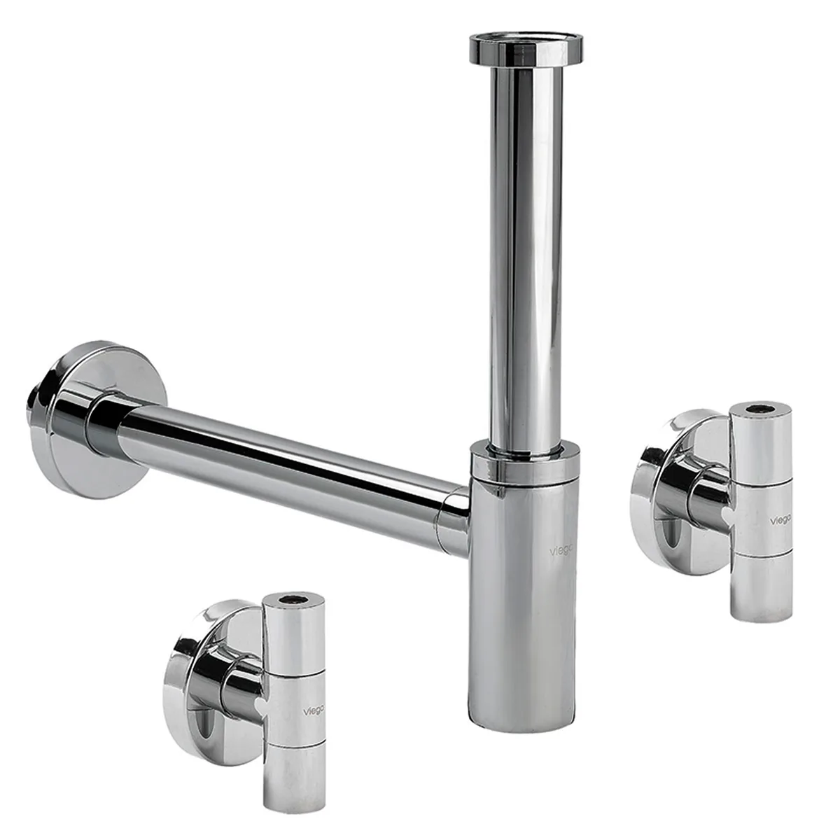 Сифон в комплекті Eleganta Set 1 1/4″ метал. хром 492489 (57884), VIEGA
