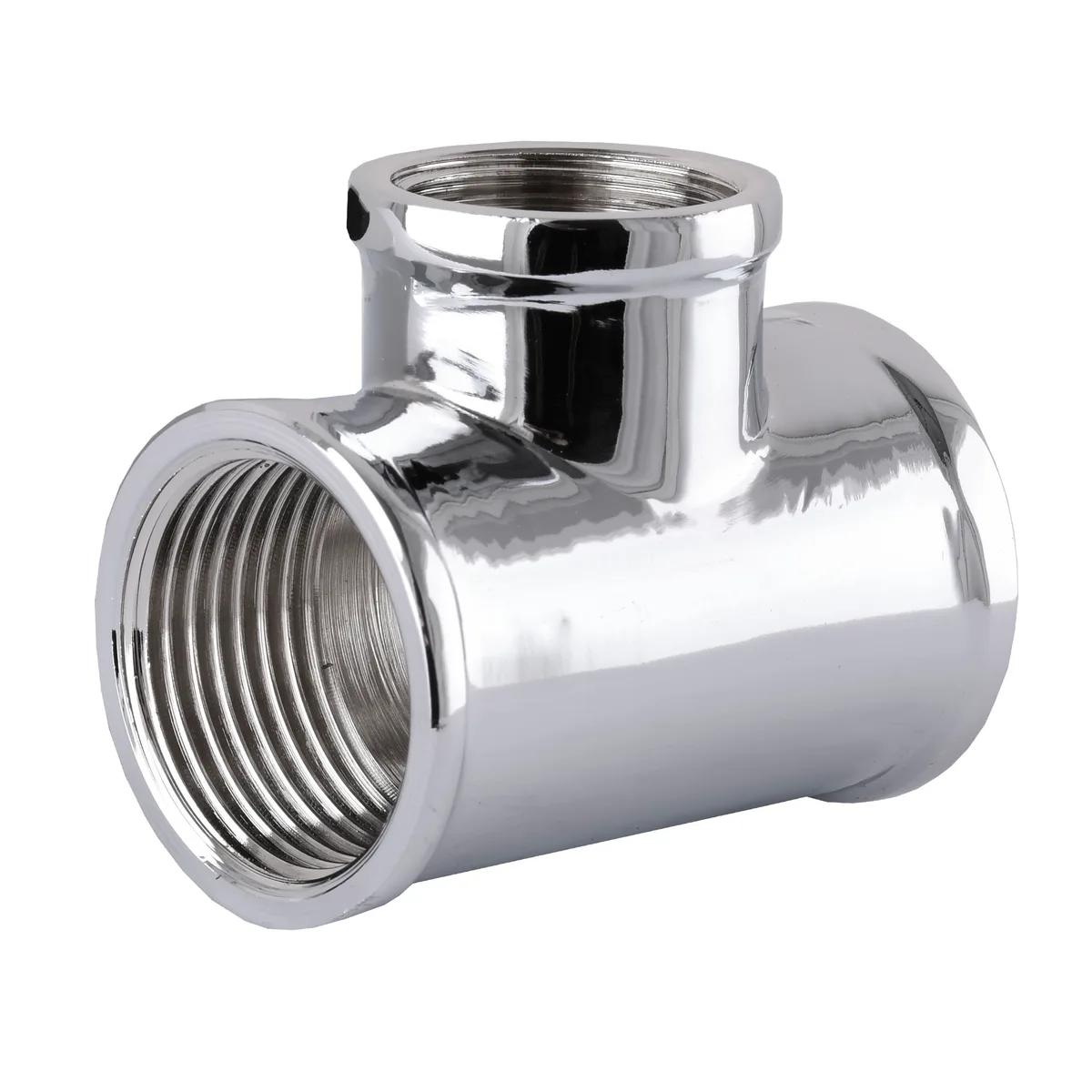 Трійник 1″х3/4″х1″ ВВВ хром 8202, SOLOMON