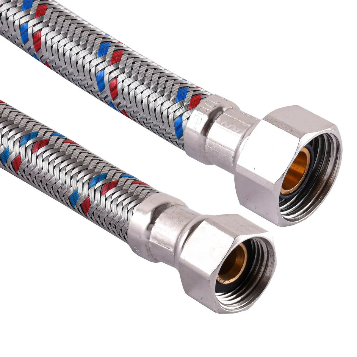 Шланг нержавіюча сталь 3/8″х1/2″ ВВ 0,5 м HS30, SOLOMON