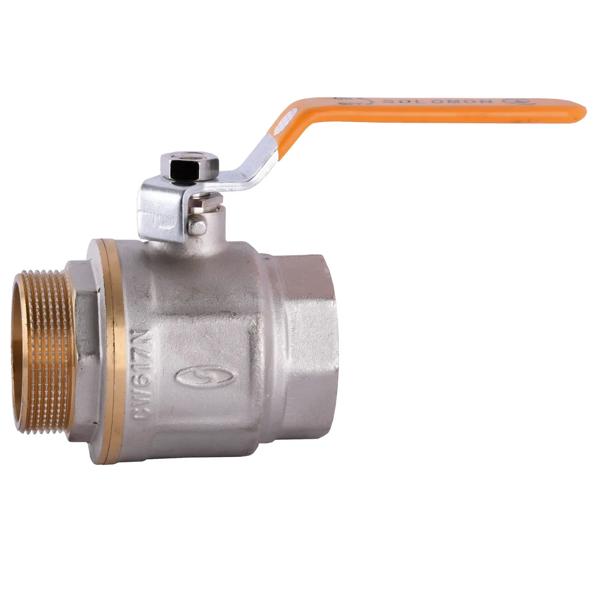 Кран кульовий прямий 2″ ЗВ ЖР PN40 В1002, SOLOMON