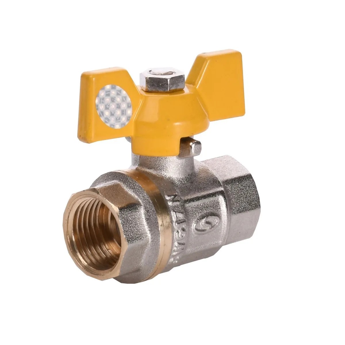 Кран кульовий прямий 1/2″ ВВ ЖБ PN40 B1007, SOLOMON