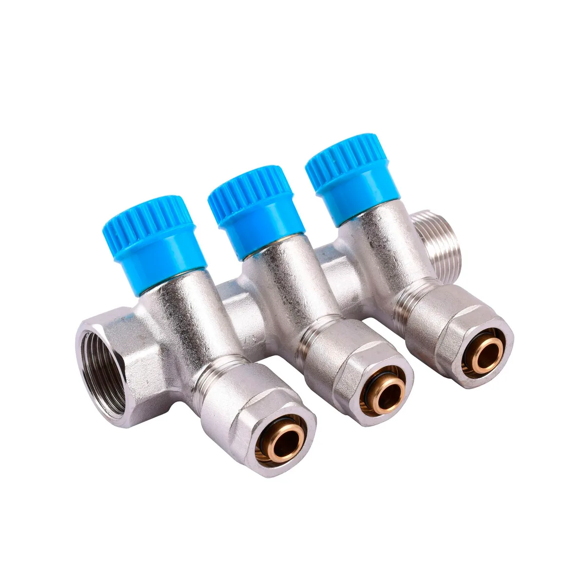 Колектор 3/4Gx1/2×16 - 3-ої (під 35 *) з перекриттям (NM-1016), CRISTAL