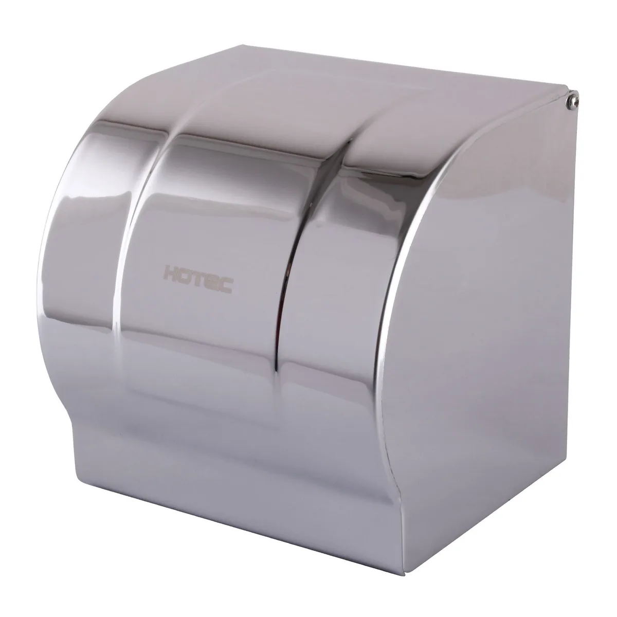 Тримач туалетного паперу 16.623а з кришкою, (122×120×126mm) Stainless Steel, HOTEC