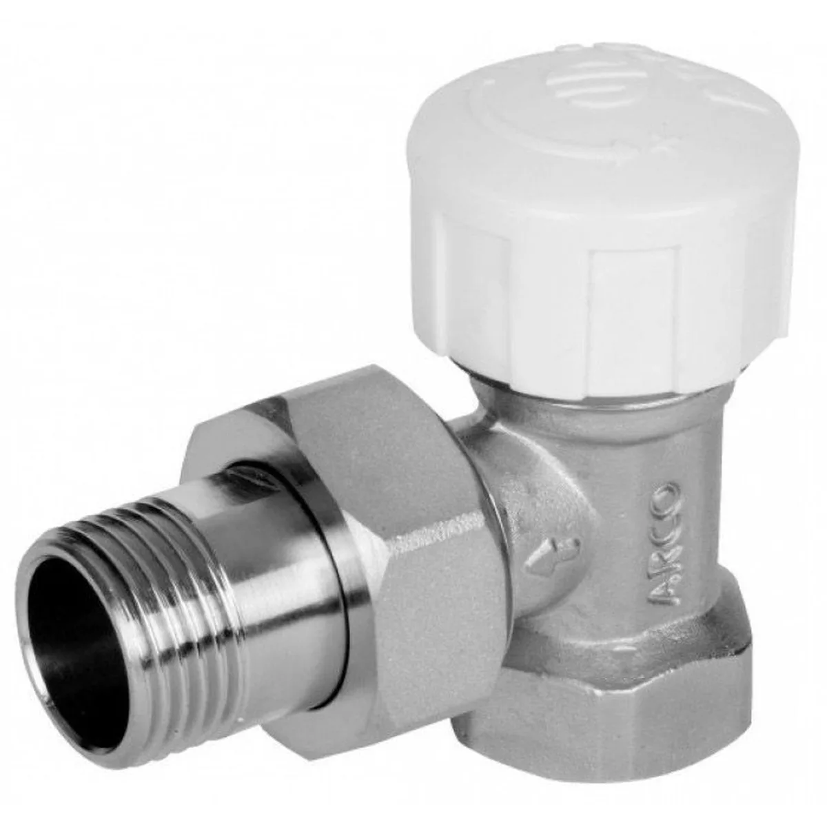 Кран радіаторний кутовий 1/2″ під термоголовку TB501275 М30, ARCO