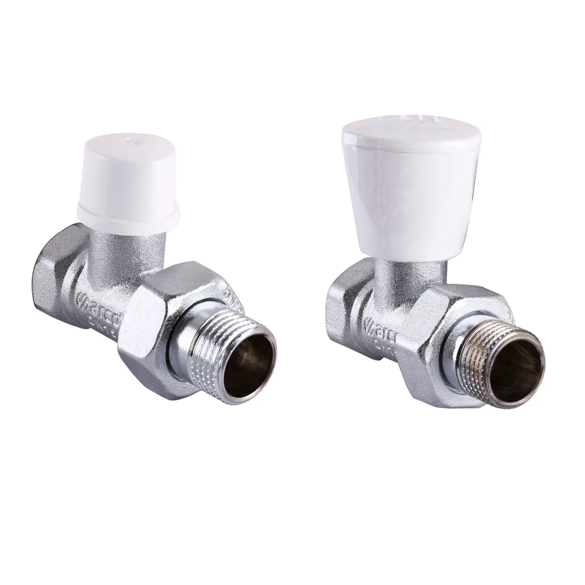 Набір Крани радіаторні прямі 1/2″ подача + зворотка KC013 KCM13, ARCO