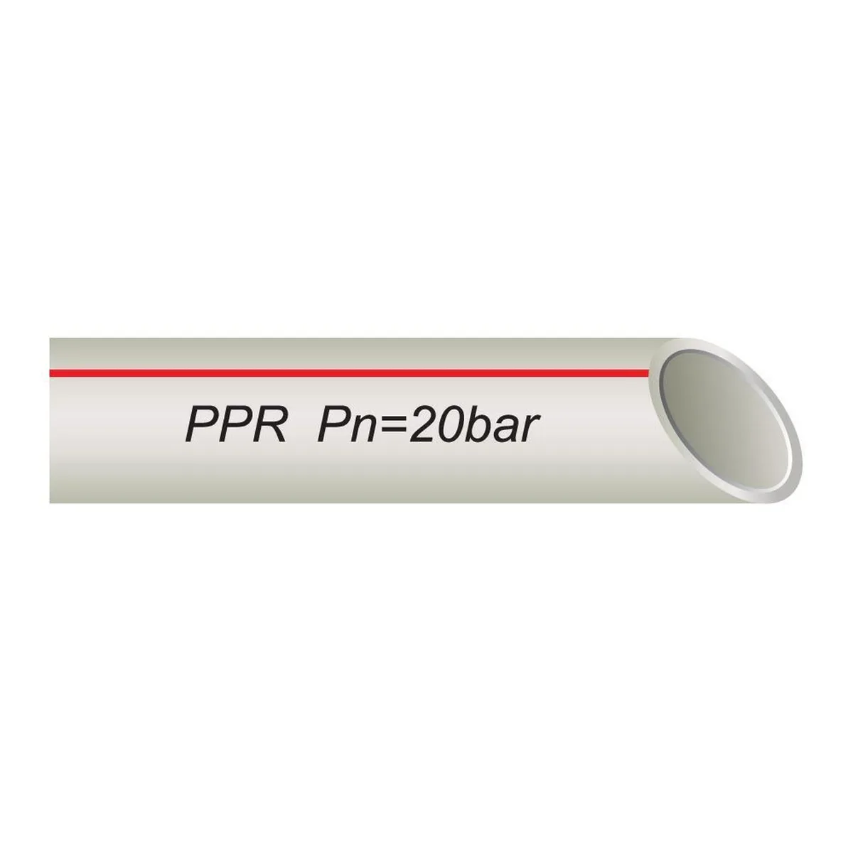 Труба PPR-AL-PIPE ф32 з алюмінієвою фольгою (червоні літери на упаковці), VSplast