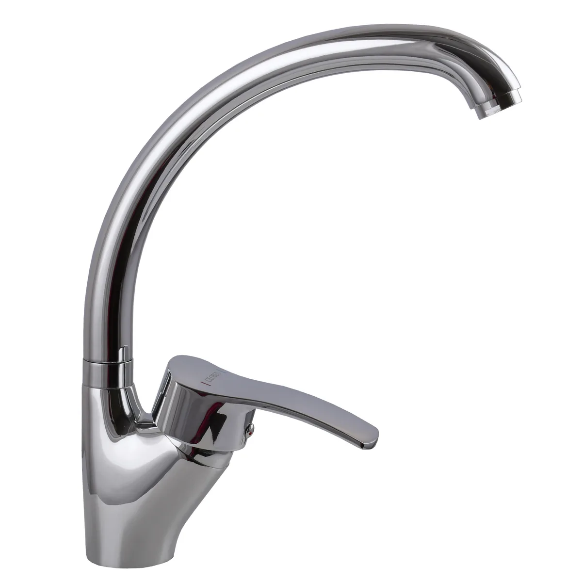 Змішувач для кухні QUEENSLAND GLQU-0203S-BIG боковий на Гайці-(картридж Sedal), Globus Lux