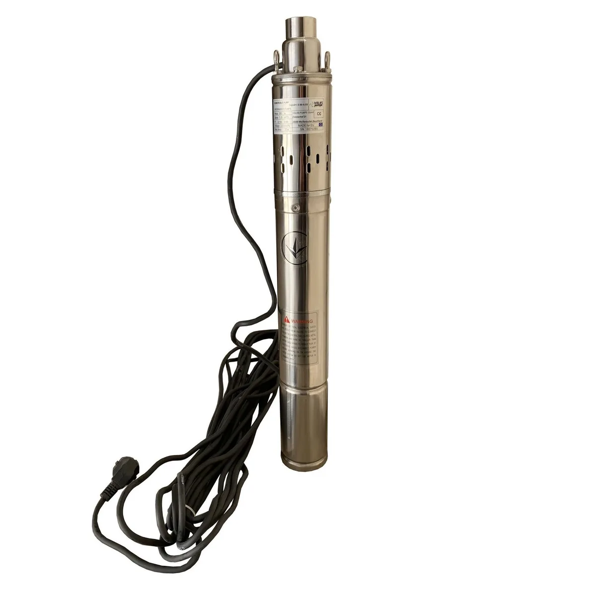 Насос свердловинний шнековий pumpe 3QGD 1,5-90-0,55кВт 3 дюйми + кабель 15 м, VOLKS