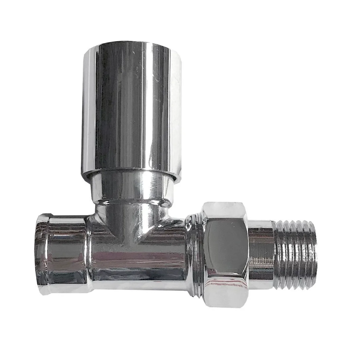 Кран вентильний прямий з американкою PROFESSIONAL 3/4″ CHROM Q-026 вент