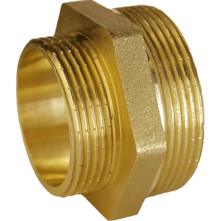 Ніпель редукційний 1 1/2″х1 1/4″ЗЗ латунний А0522А