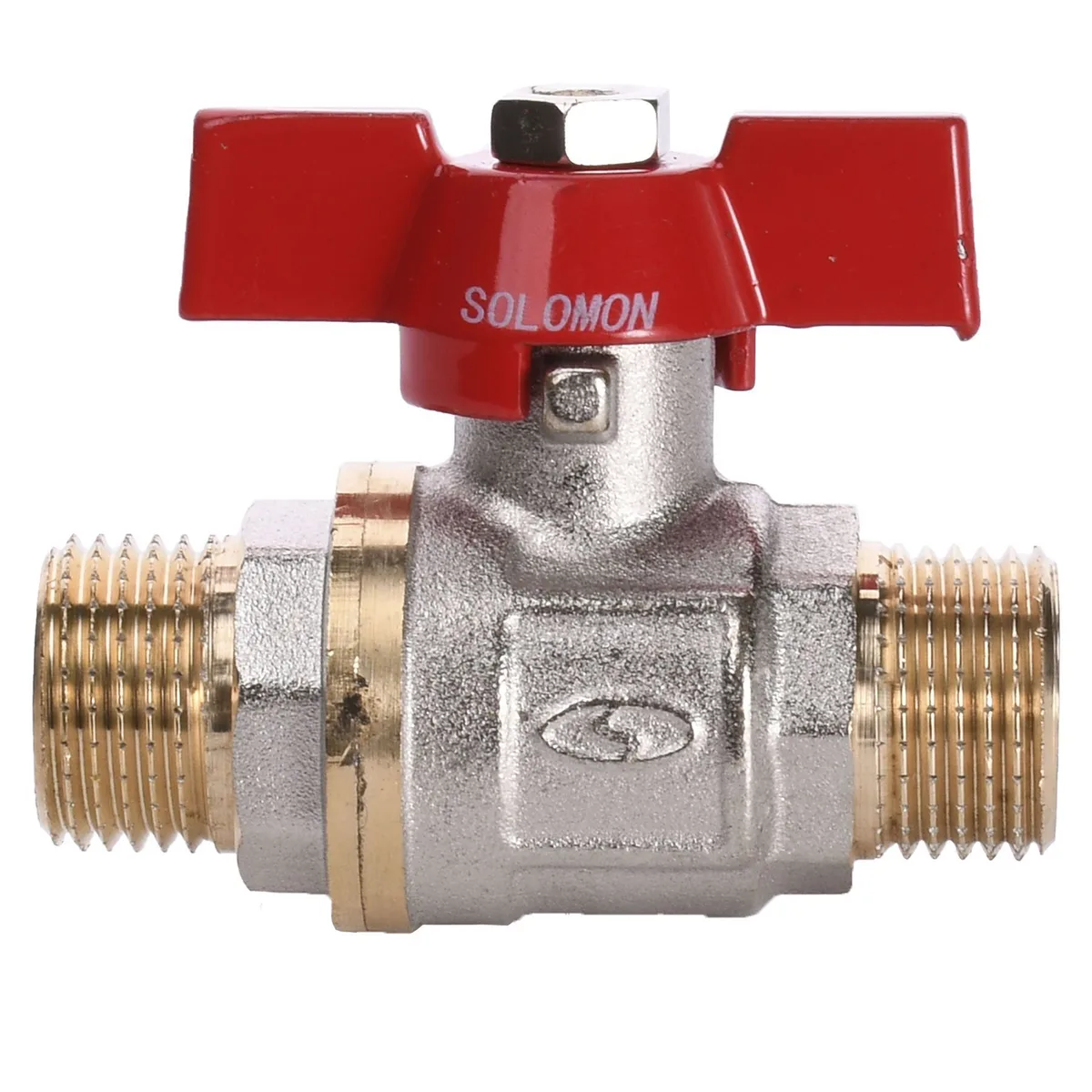 Кран кульовий прямий 1/2″ ЗЗ КБ PN40 B1420, SOLOMON