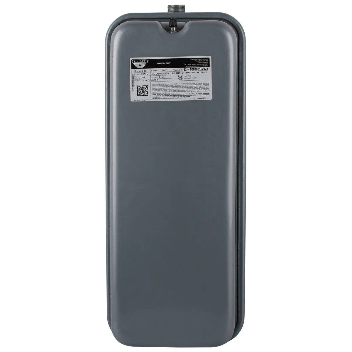 Бак oem-pro для монтажу в котли Арт. 537 10 л 3/4″ 3 bar прямокутний ( 13N6001017 ), Zilmet