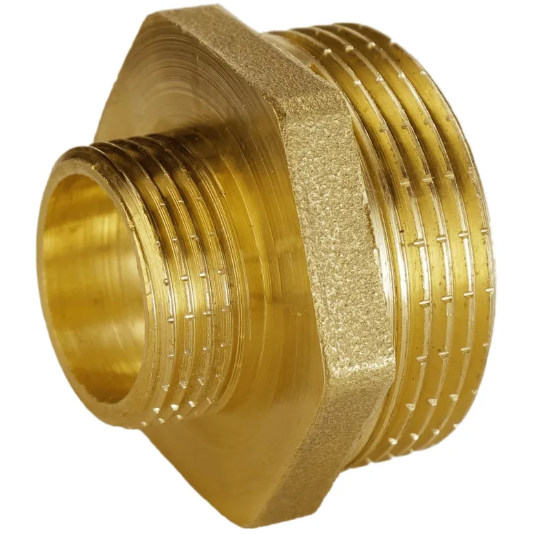 Ніпель редукційний 1 1/2″х 3/4″ЗЗ латунний А0510А