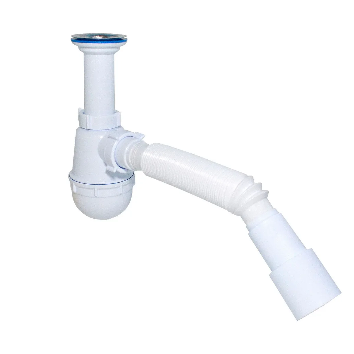 Сифон А-40029 для мийки 1 1/2″ з гофрою, Waterstal