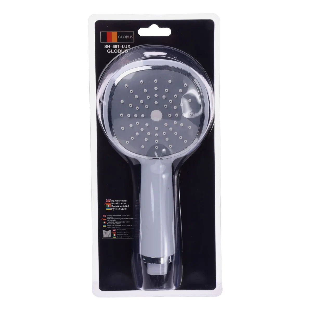 Душова лійка SH-661-1-LUX SNOW Blister, Globus Lux
