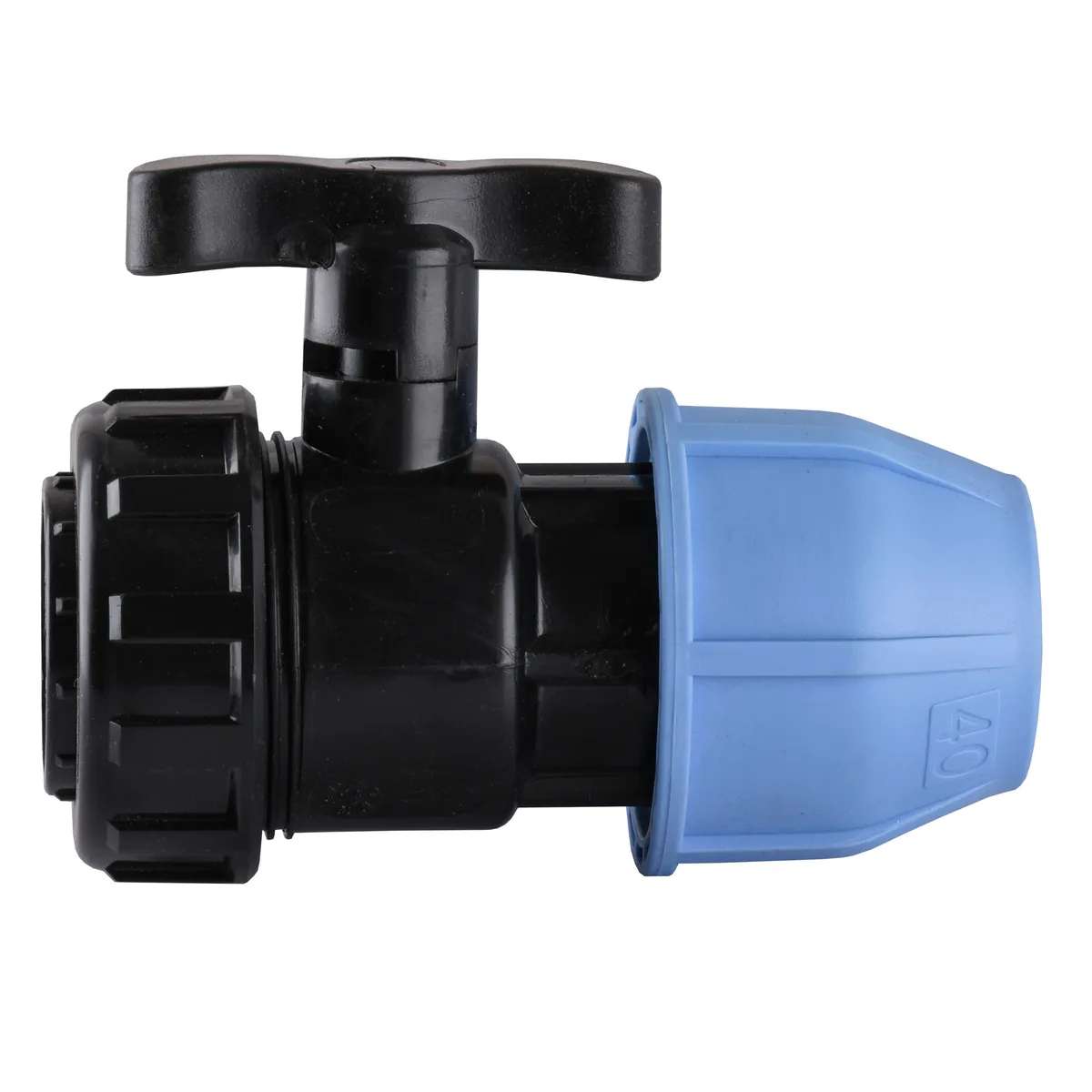Кран кульовий ПНД 40×1 1/4" ВР 6002, Vsplast