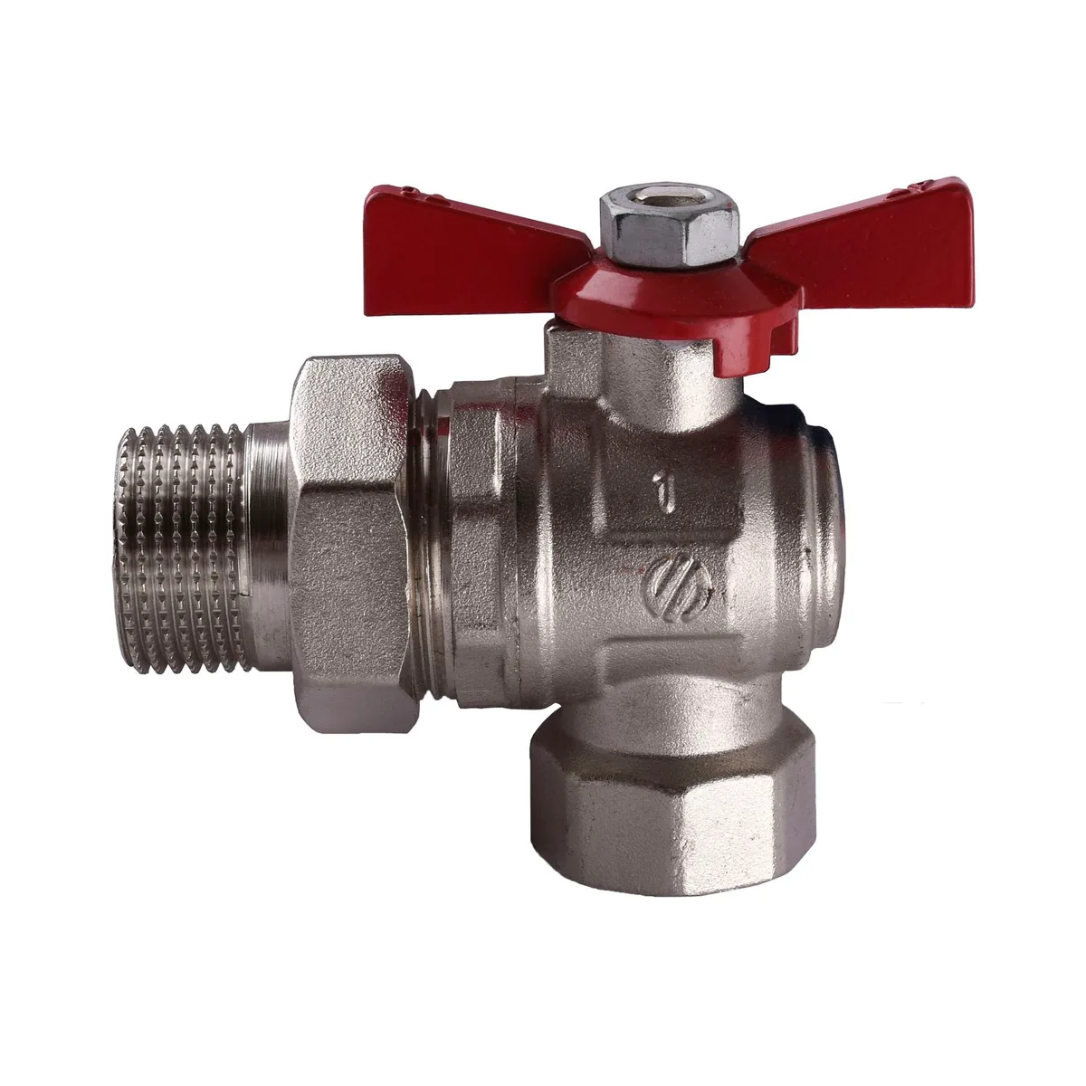 Кран кульовий 1″ SENA 154305 кутовий з американкою (754305), ARCO