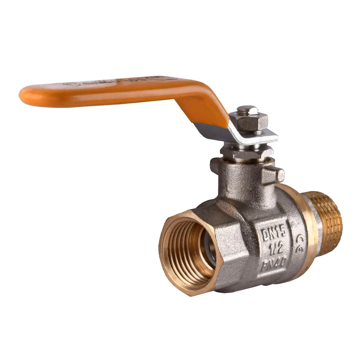 Кран кульовий прямий 1/2″ ЗВ ЖР PN40 B1002, SOLOMON