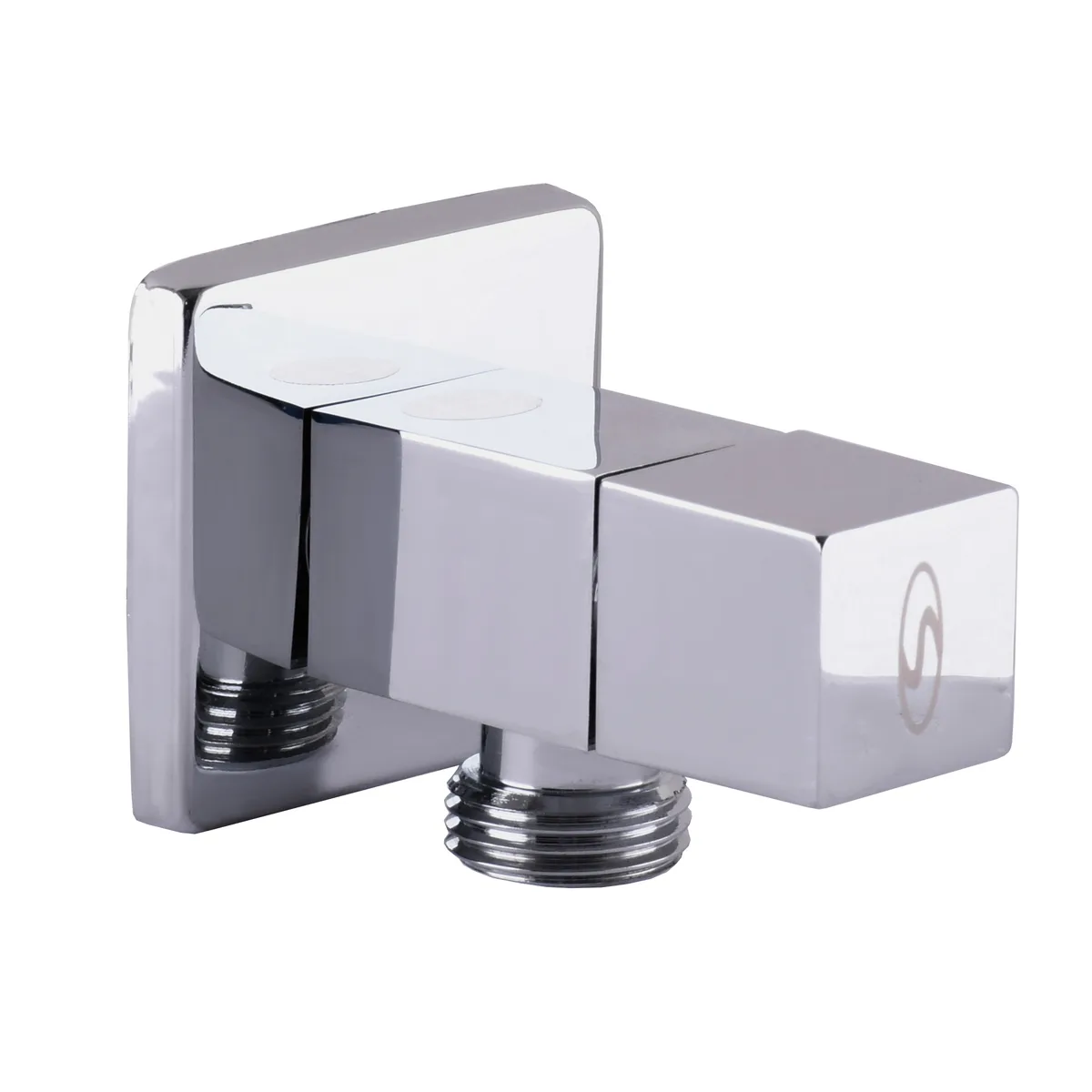 Кран напівобертовий кутовий 1/2″х3/4″ CUBE 7078, SOLOMON