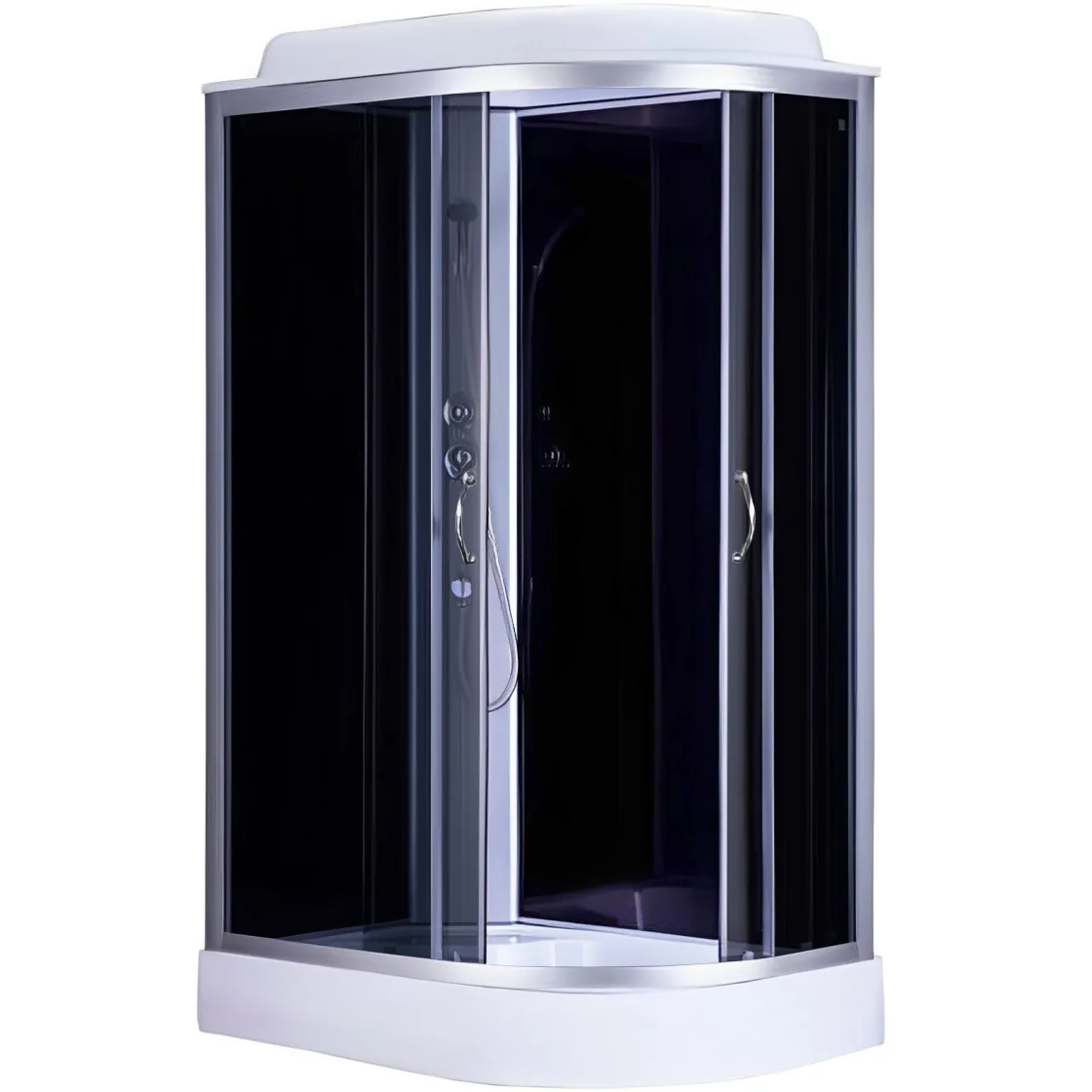 Душовий бокс асиметричний лівий REGA L120GBSL (L120BL) (3 уп.), BRAVO