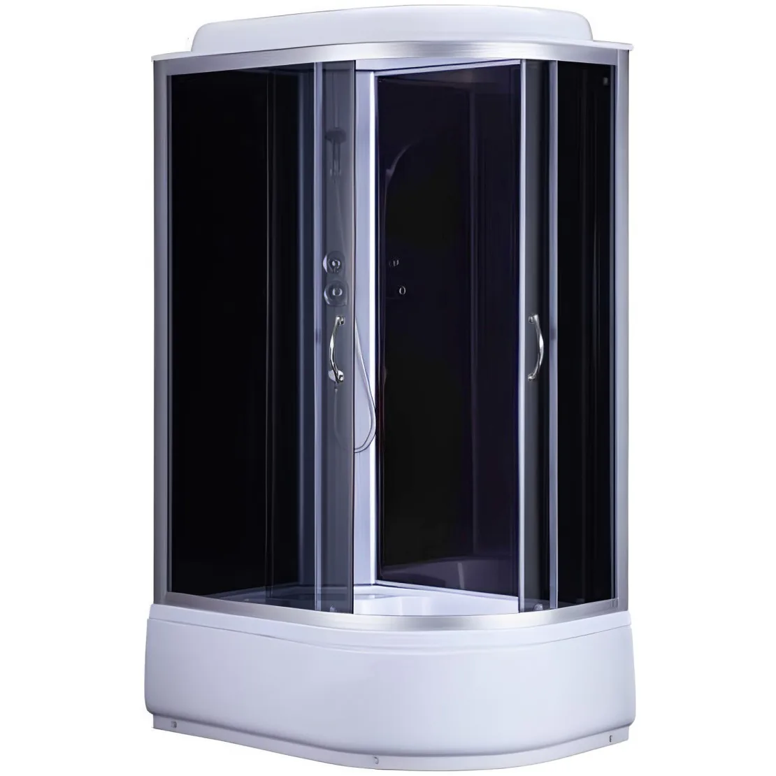Душовий бокс асиметричний лівий OBRA H120GBSL (H120BL) (3 уп.), BRAVO