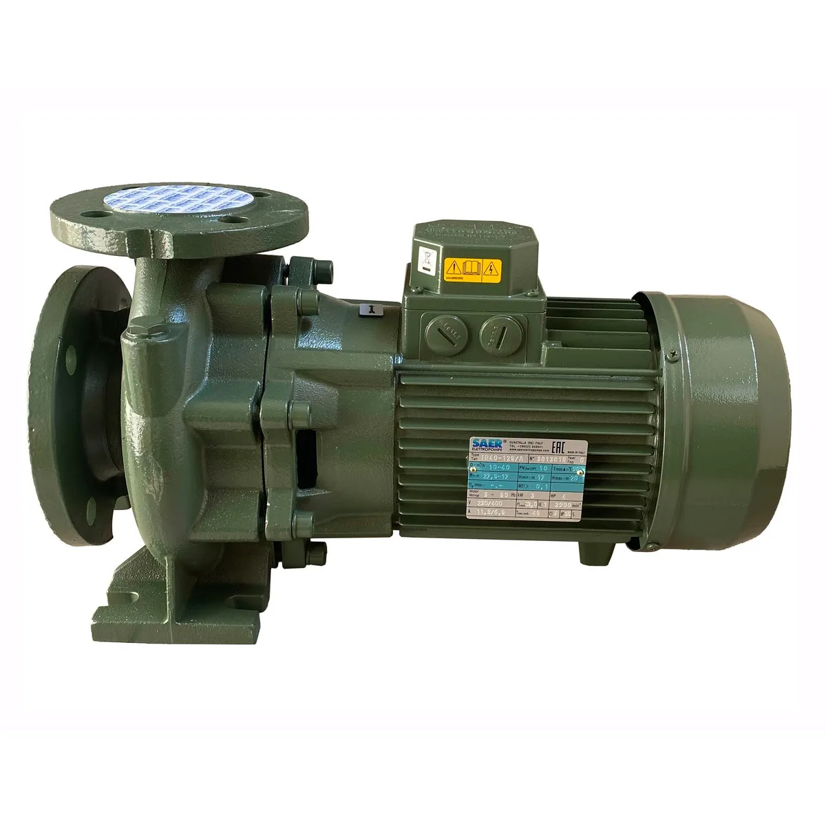 Насос моноблочний IR 40-125A 3,0 кВт (40 м3/год, 27,5 м), SAER