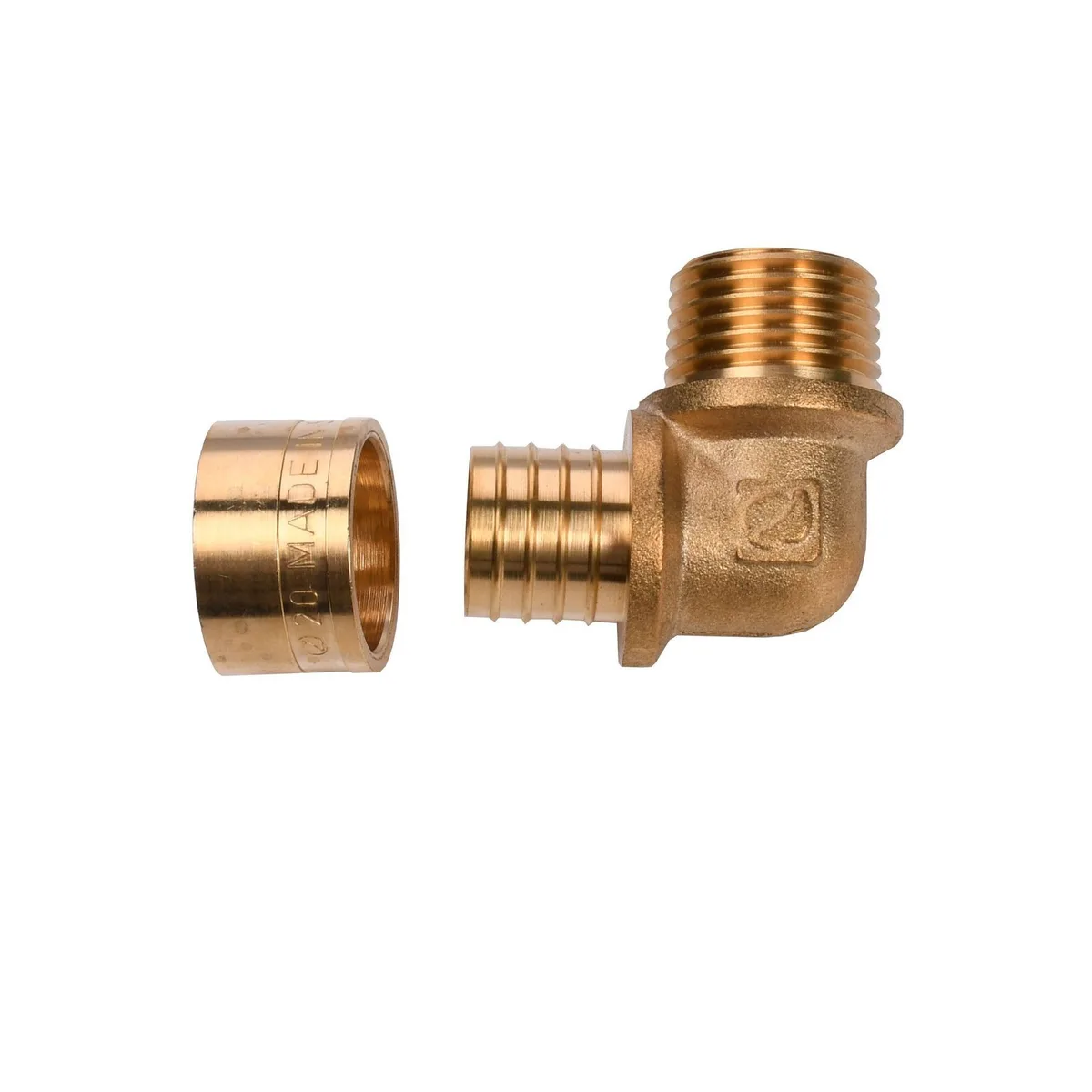 Коліно натяжне зовнішнє 16×1/2″ CMCC1612, ISOLTUBEX