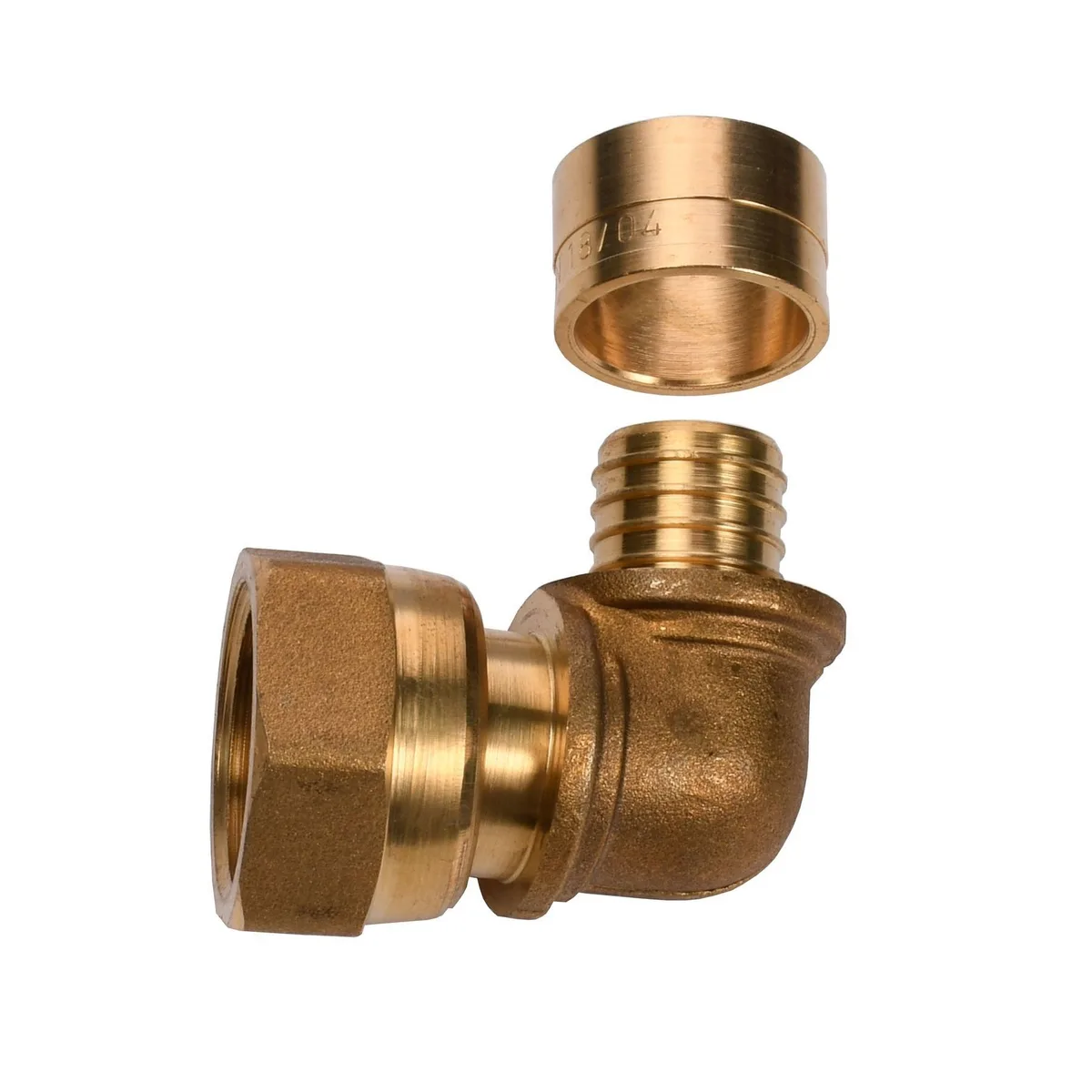 Коліно натяжне з накидною гайкою 16×1/2″ CTMCC1612, ISOLTUBEX