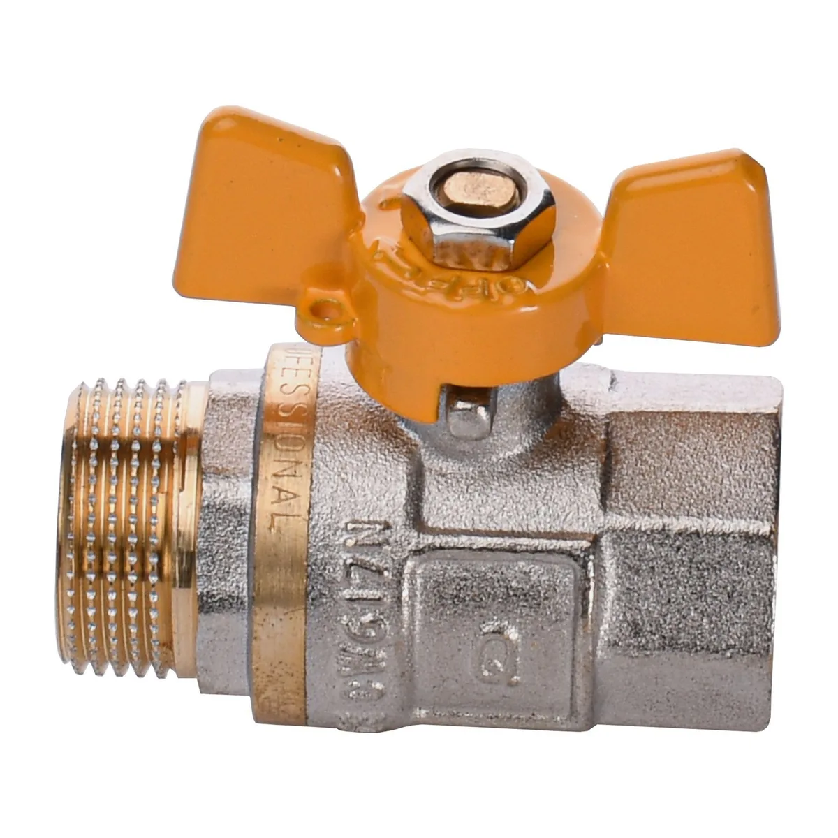 Кран кульовий прямий Q PROFESSIONAL ЗВ ЖБ PN40 QP152