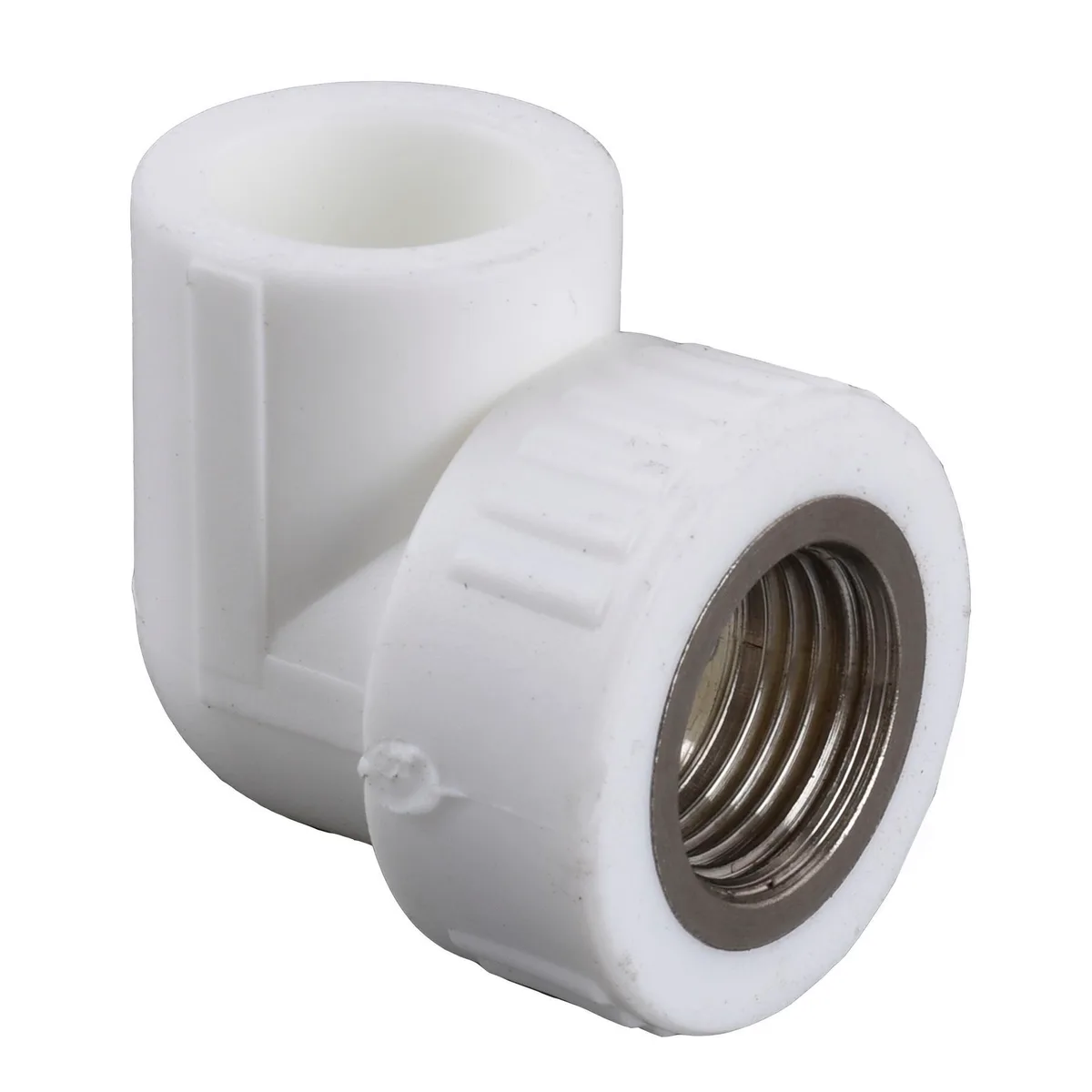 Кутник внутрішня різьба PPR 90 ф20×1/2 (білий) 16010, Kalde