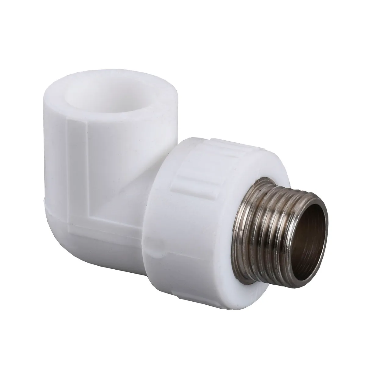 Кутник зовнішня різьба PPR 90 ф25×3/4 (білий) 18016, Kalde