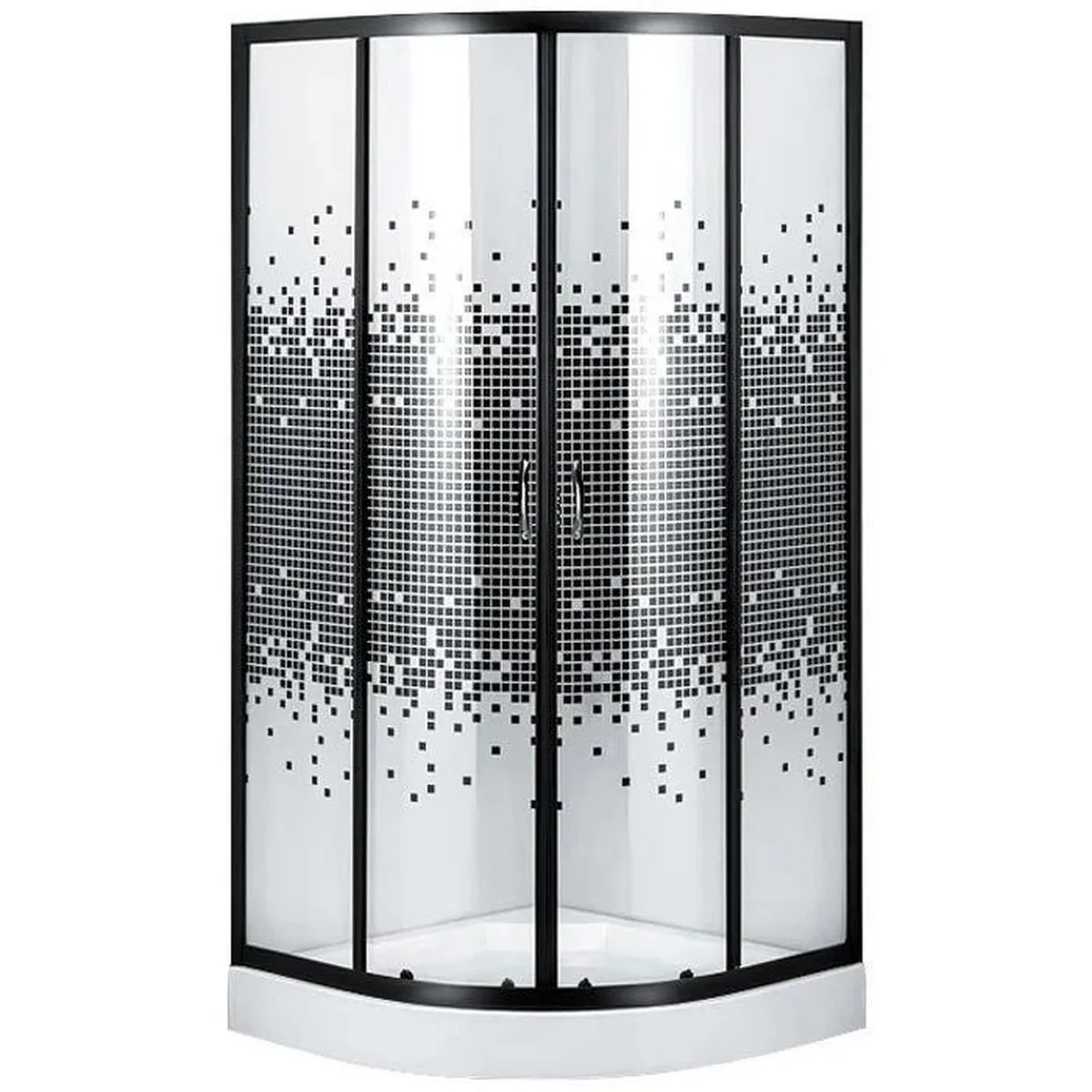 Душова кабіна півкругла DRAWA L90TB.Mosaic (L90B.Mosaic) (2 уп.), BRAVO