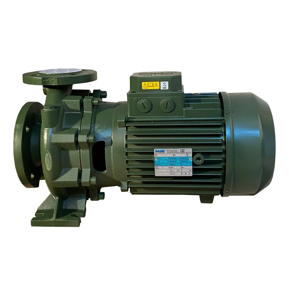 Насос моноблочний IR 40-160NA 5,5 кВт (55 м3/год, 39 м), SAER