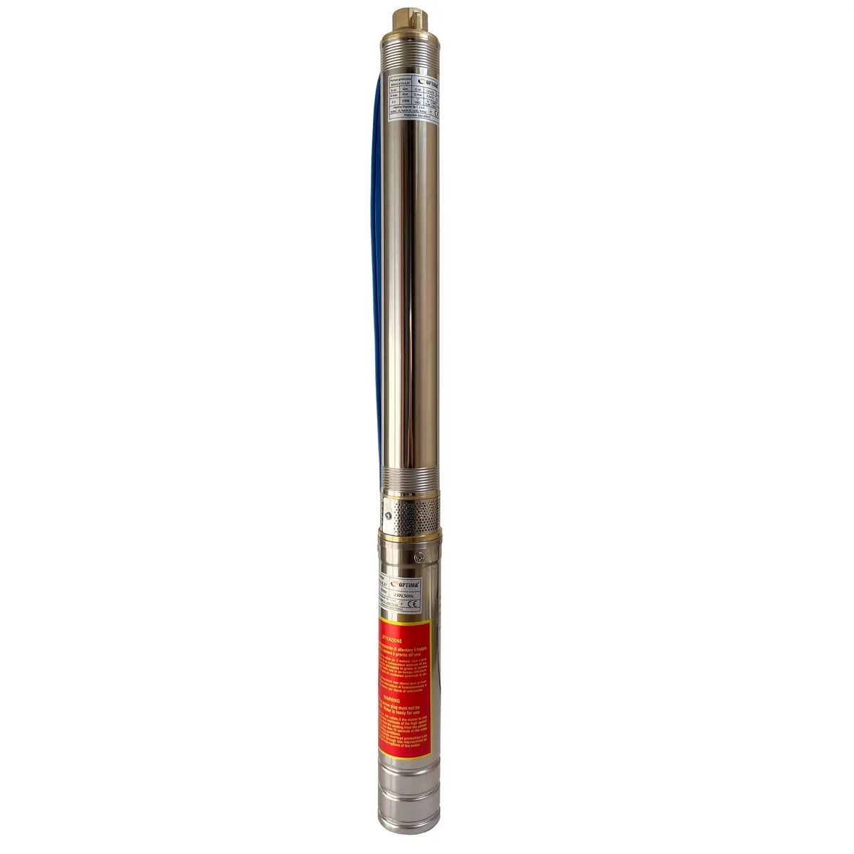 Насос свердловинний з підв, стійк, до піску 3″ 3SDm1,8/15 0,37 кВт 61 м + пульт+кабель 1,5 м NEW, OPTIMA