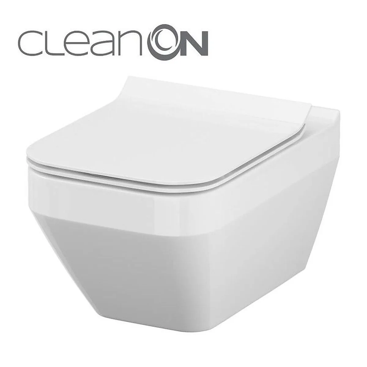 CET В217 CREA CLEAN ON SQUARE підвісний з кришкою дюропласт ліфт SLIM PL, Cersanit