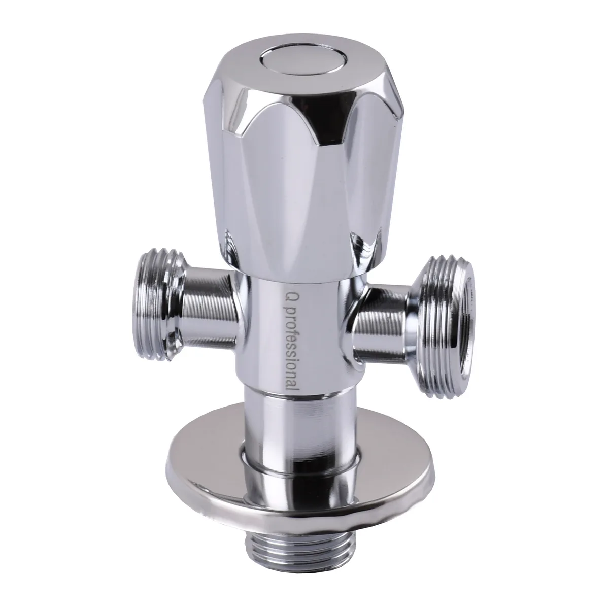 Кран вентильний кутовий Professional 1/2″X1/2″X3/4″ NV-QP555