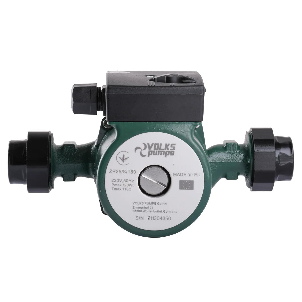 Насос циркуляційний pumpe ZP25/8 180 мм + гайки, VOLKS