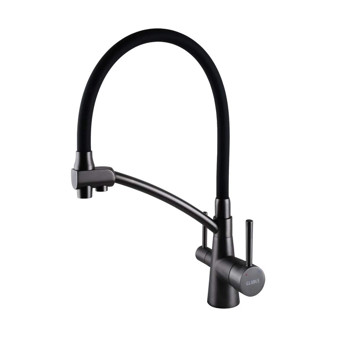 Змішувач для кухні під осмос LAZER GLLR-0700-11-GRAPHITE, Globus Lux