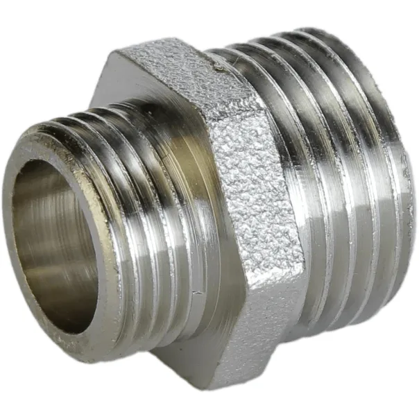 Ніпель редукційний 3/4″х1/2″ЗЗ нікельований А0511А(нк)