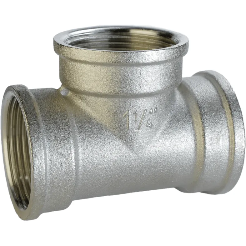 Трійник 1 1/4″ВВВ нікельований A0208-1А(нк)