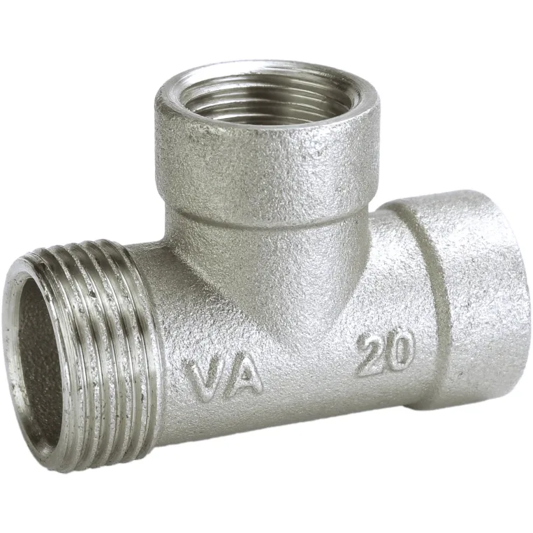 Трійник редукційний 3/4″х1/2″х1/2″ЗВВ нікельований A0225А(нк)