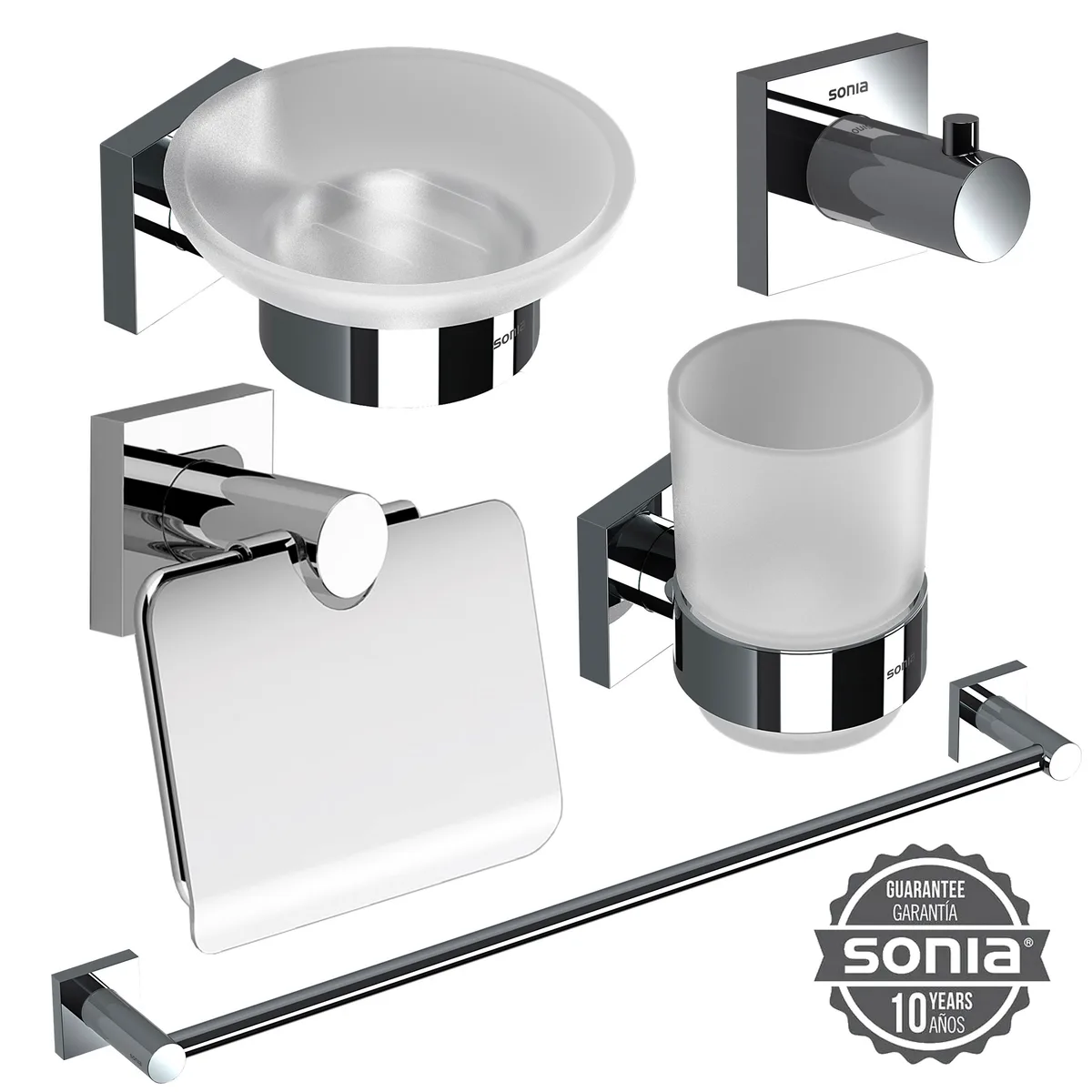 Набір аксесуарів для ванної LINE KIT ( 5 предметів) 183180, SONIA