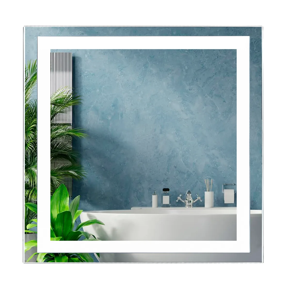 Дзеркало MRR-01 SQR-AA 800×800 mm LED FL, UNIO