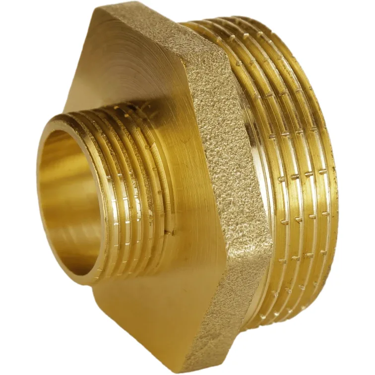 Ніпель редукційний 1 1/4″х 1/2″ЗЗ латунний А0514А