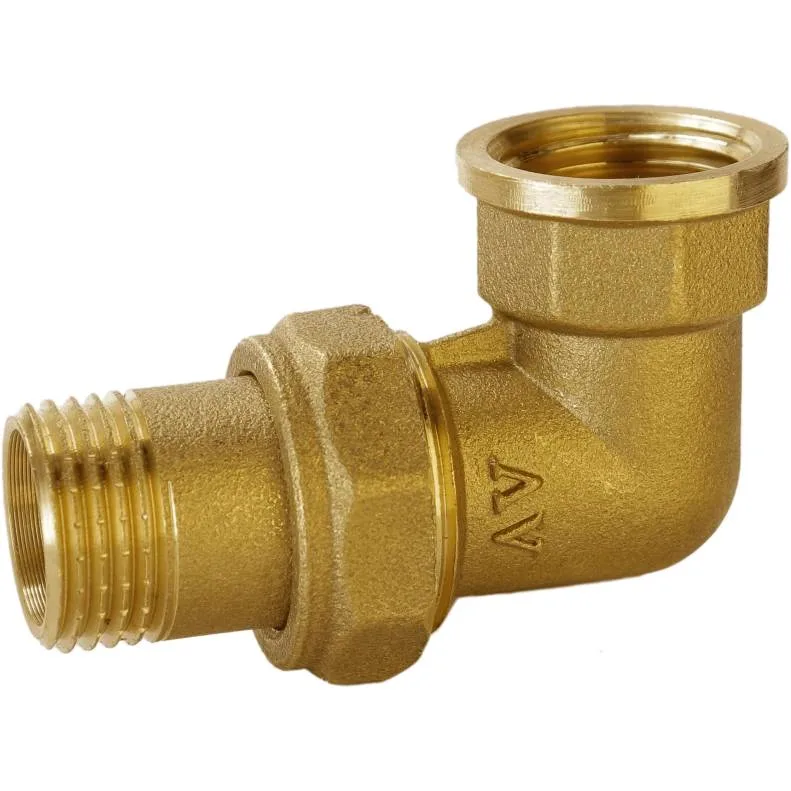 Згін американка кутова 1/2″ВЗ латунна Б0838А