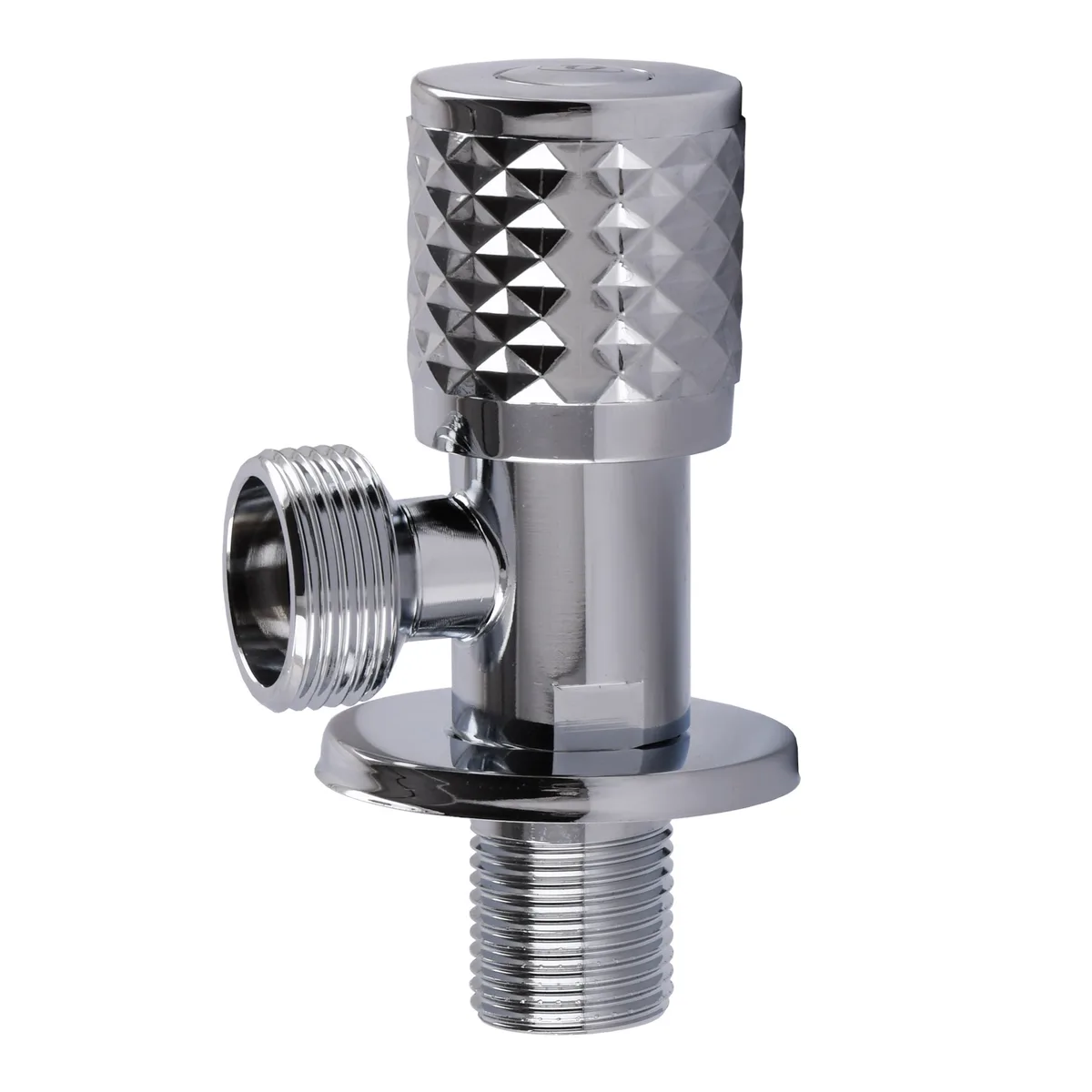 Кран кутовий кераміка PROFESSIONAL EXCLUSIVE 1/2″X3/4″ 898 CHROME (1 шт.)