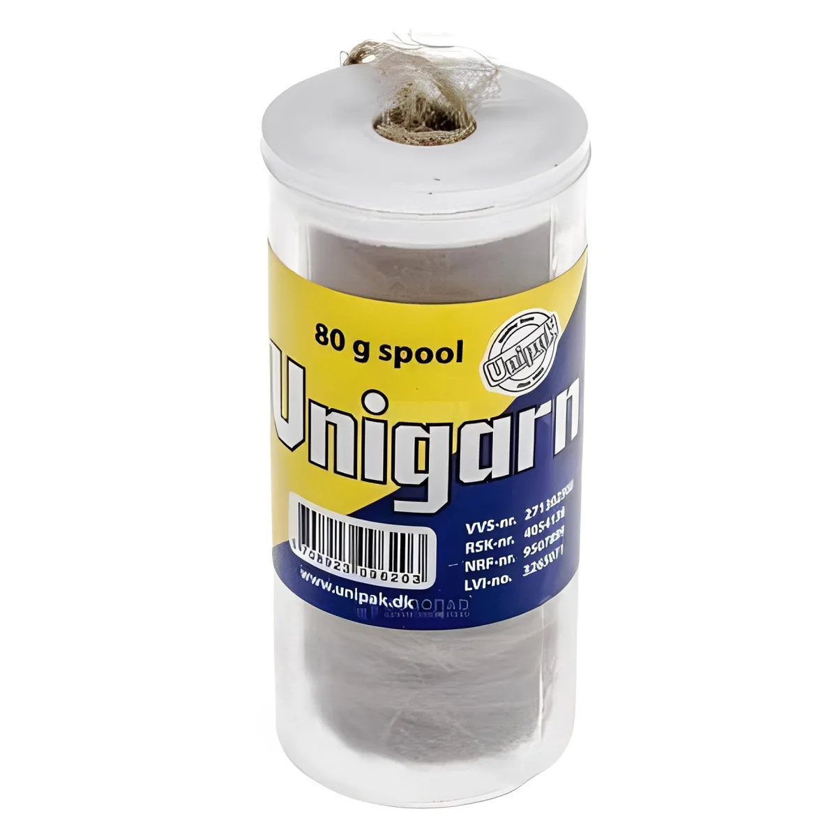 Пакля, льон сантехнічний Unigarn 80g (катушка в тубусі), UNIPAK