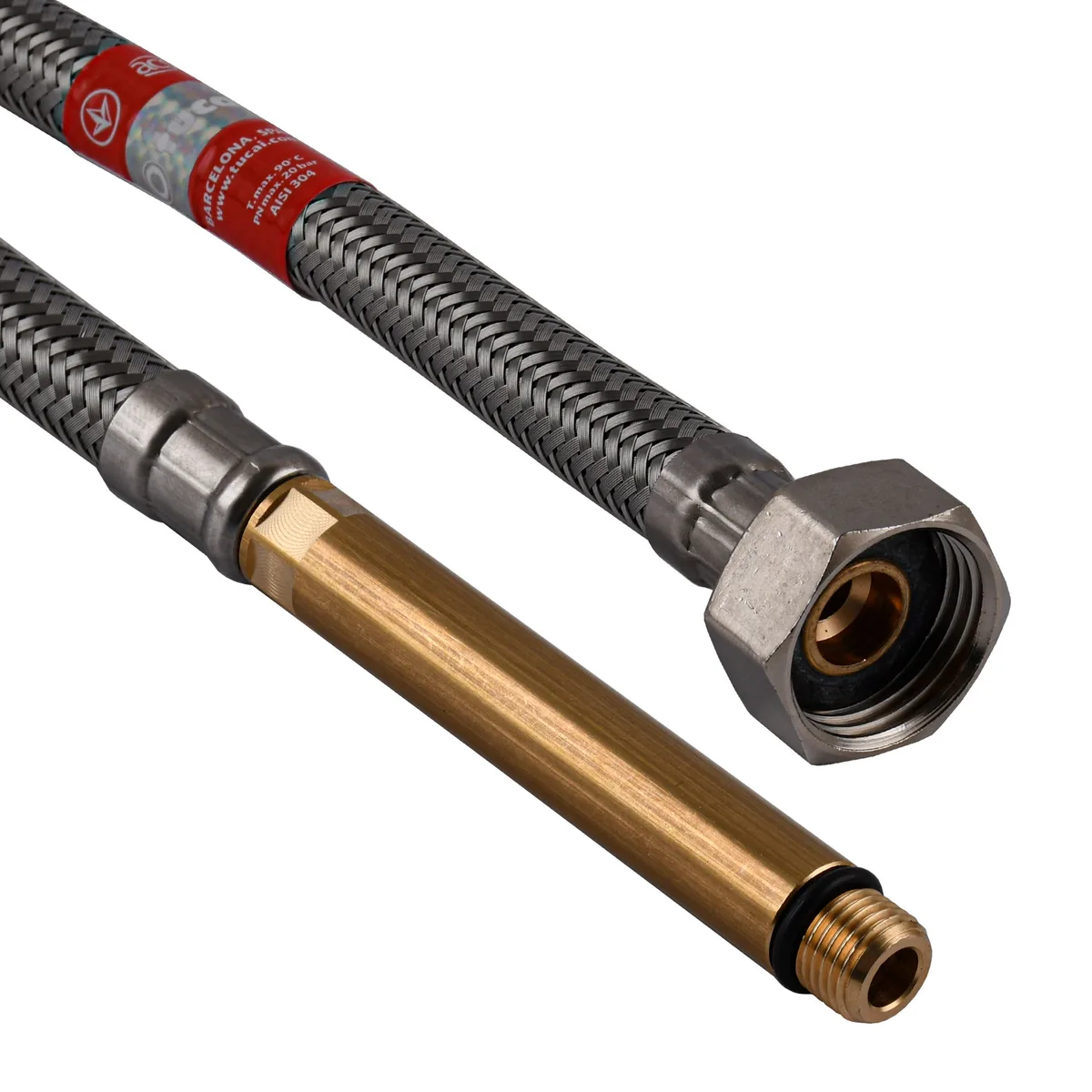 Шланг для змішувача TUCAI М10×1/2″- L75 довга TAQ GRIF